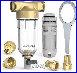 Spin down Sediment Filter, Backwash Whole House Water Filter System for Well Wat