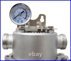 Stainless Steel High Flow Front Filter 1in Inlet Whole House Water Purification