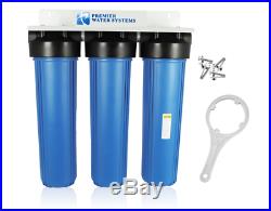Triple Big Blue 20 Whole House Water Filter System 1 + FILTERS