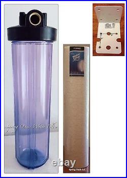 Two Stage Big Fat Clear Whole House Water Filter System (1 Port)