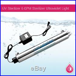UV Sterilizer 6 GPM Home Whole House Water Filter Sterilizer Ultraviolet Light