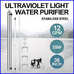 UV Water Purifier Ultraviolet Light Sterilizer 12 GPM for Bacteria Whole House