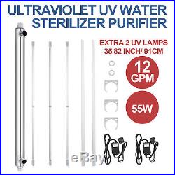 Ultraviolet Filter UV Water Sterilizer Purifier for Bacteria Whole House Home