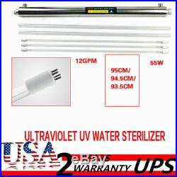Ultraviolet Light Water Purifier Whole House Sterilizer 12 GPM +2 Extra Bulbs