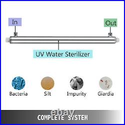 Ultraviolet Light Water Purifier Whole House Sterilizer 55W 12GPM