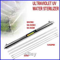 Ultraviolet Light Water Sterilizer Whole House UV Purifier 12 GPM 55W New