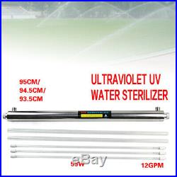 Ultraviolet Light Water Sterilizer Whole House UV Purifier 12 GPM +Bulbs 55W USA