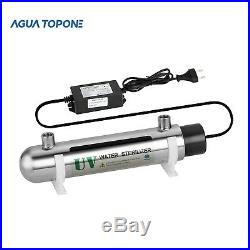 Ultraviolet Sterilizer Stainless Whole House Water Filter System 12W