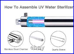 Ultraviolet Water Purifier Sterilizer Filter for Whole House Water 120GPM TWS-12