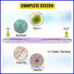 VEVOR 55W 12GPM Ultraviolet Light Water Purifier Whole House Water Sterilizer