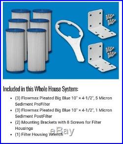 WHOLE HOUSE CARBON FILTER non-Backwashing with 3/4 Ports Pre and Post 7GPM