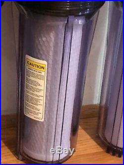 WHOLE HOUSE HARD WATER SOFTENER 3 STAGE CLEAR SYSTEM, 3/4 in. + 3 Filters Set, &