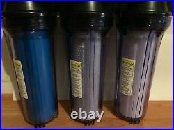 WHOLE HOUSE HARD WATER SOFTENER 3 STAGE CLEAR SYSTEM, 3/4 in. SALT FREE THE BEST