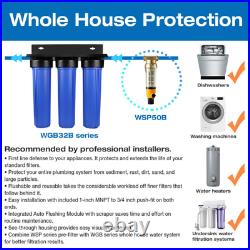 WSP50B Large Whole House Spin-down Sediment Water Filtration System with Scraper a
