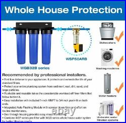 Water Pre-Filter System Whole House Spin Down Sediment Water Filter, Auto Flush