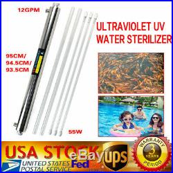 Water Purifier Ultraviolet Light Whole House Sterilizer 12 GPM +3 UV Lamps