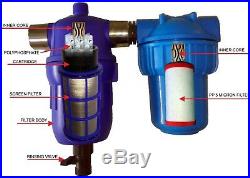 Water filter & descaler & iron removal for home/whole house