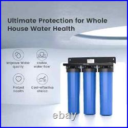 Waterdrop 3-Stage Whole House Water Filter System, Reduce Carbon Filter&Sediment