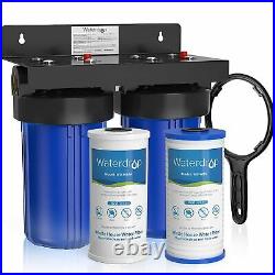 Waterdrop Whole House Water Filter System, with Carbon Filter and Sediment Filter