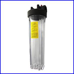 Watts W20FFPH1CBPR Flowmatic Big Clear 20 Inch Whole House Water Filter Housing