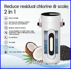 Weiss wasser Whole House Water Filter System, Salt Free Descaler System for Home