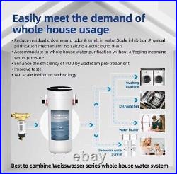 Weiss wasser Whole House Water Filter System, Salt Free Descaler System for Home