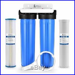 Well Water Whole House Filtration System 20 Dual Stage Complete Commercial G