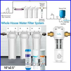 Whole House 10 Water Filter System 3-Stage Filtration + Sediment Water Filter