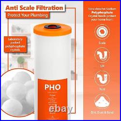 Whole House 3 Stage Heavy Metal and Anti Scale Water Filter Set Polyphosphate