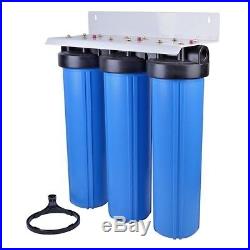 Whole House BIG BLUE HOUSING WATER Triple Filtration SED/GAC/CTO (Pre-Assembled)