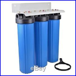 Whole House BIG BLUE HOUSING WATER Triple Filtration SED/GAC/CTO (Pre-Assembled)