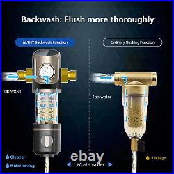 Whole House Backwash Prefilter Spin Down Sediment Water Filter Central 4.5T/h