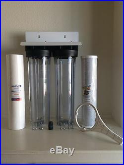 Whole House Big Blue Water Filtration System 20 Tint Clear Commercial Filters