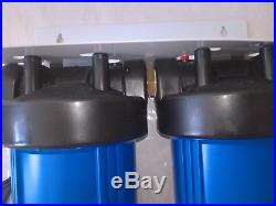 Whole House Double Big Blue water Filter system 10x 4.5 with free FILTERS