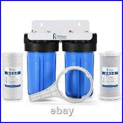 Whole House Filtration System 2 Stage Sediment Chlorine Taste Odor VOCs 1 Ports