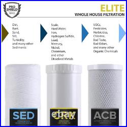 Whole House Heavy Metals Well Water Filter Replacement Set 3 Stage Sediment Kd