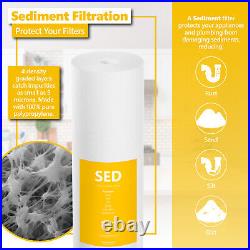 Whole House Replacement Water Filter Set Carbon CTO Phosphate Sediment 5 um