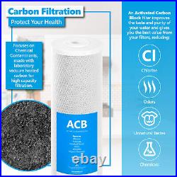 Whole House Replacement Water Filter Set Carbon CTO Phosphate Sediment 5 um