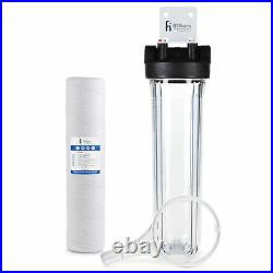 Whole House Sediment & Rust Complete Filtration System with Clear Housing 20