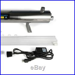 Whole House Ultraviolet Filter UV Water Sterilizer Purifier 24GPM 125 psi 110V