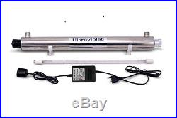 Whole House Ultraviolet UV Lamp Sterilizer 55W, 48 lpm + Extra UV Bulb Tube
