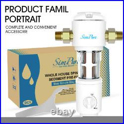 Whole House Water Filter 20-Inch Big Blue Housing Sets + Sediment Filter 4 Sets