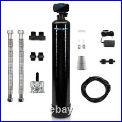 Whole House Water Filter 57 in. H Bypass Valve Programmable Threaded Black