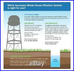 Whole House Water Filter Home Salt-Free Softener 10-Year + Install Kit Aquasana