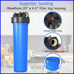 Whole House Water Filter Housing WHB20 20x4.5, Fits Sediment Filters, Pressur