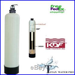 Whole House Water Filter KDF85/GAC 1 CUFT Iron/Hydrogen Sulfide Manual Backwash