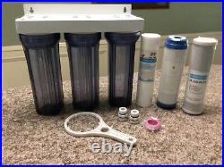 Whole House Water Filter System 2.5 x 10 Three Stage Filtration 3/4 Inlet