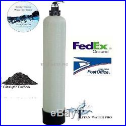 Whole-House Water Filter System Catalytic Carbon 1 CUFT Chloramines, Iron, Sulfide