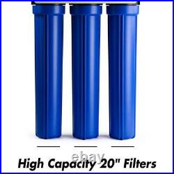 Whole House Water Filter Triple Stage 12 GPM Carbon Block Filtration System Home