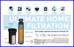 Whole House Water Softener Fleck 64K + Upflow Carbon Filtration System 2 cu ft